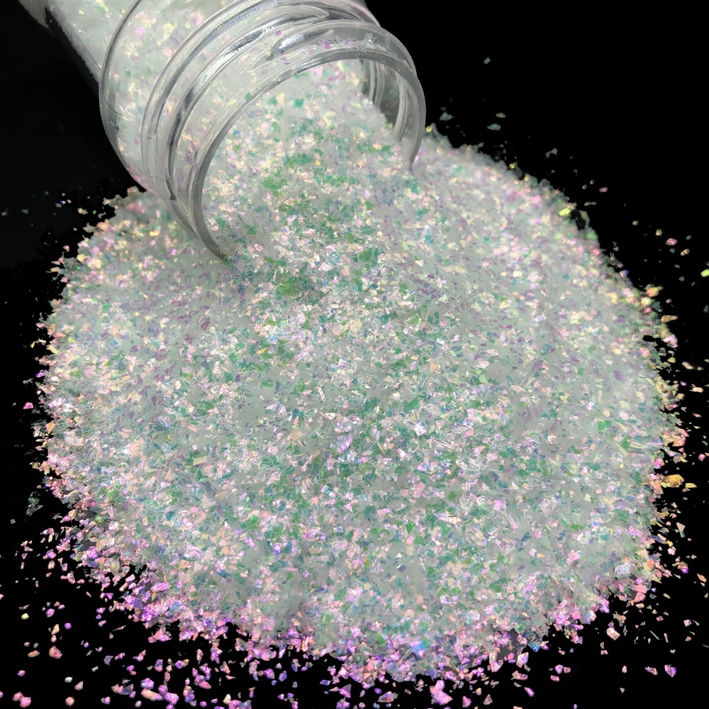 Eco-friendly Iridescent confetti Flakes hexagonal mylar flakes irregular glitter