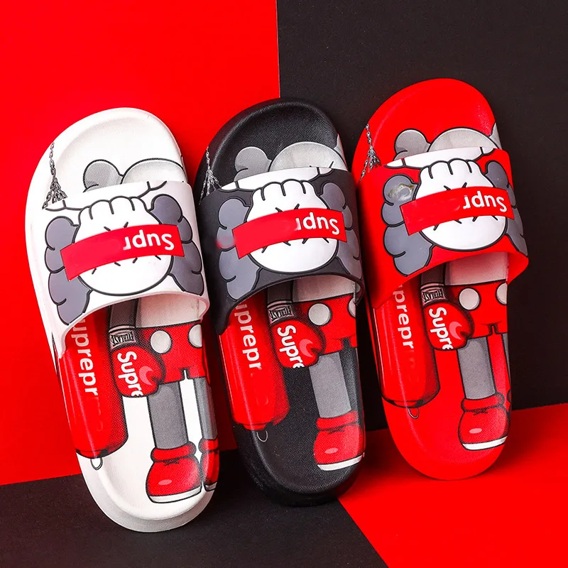 Drop Shipping 2022 Summer Ins Thick Couple Wholesale Custom Indoor Home Yeezy Designer Men Slippers Slides Slippers
