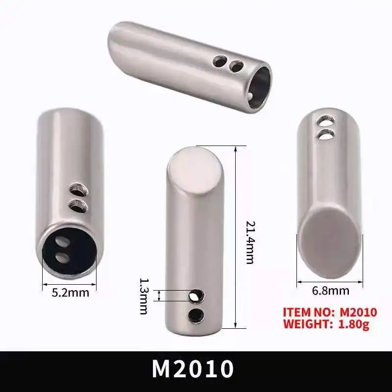 zinc alloy metal tips For shoelace accessories draw cord end tips