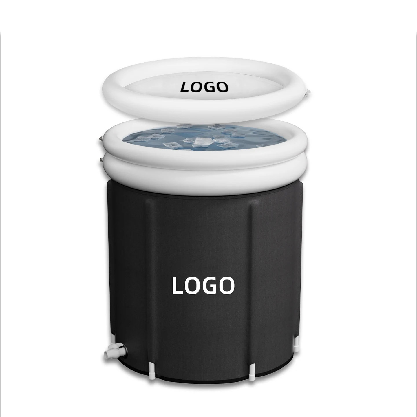 Foil Design 6 layers materials 2024 New Patented Fitness Leak Proof Detachable Ice Bath Inflatable Inner Tub and Outer Tub