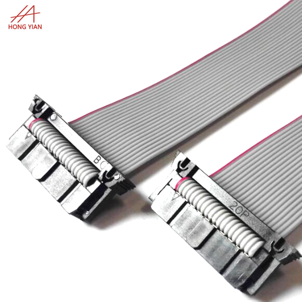 Custom Pitch 2.0mm 2.54mm IDC Socket 30pin 24pin 16pin Flexible Wire Harness Ribbon Flat Assembly Cable