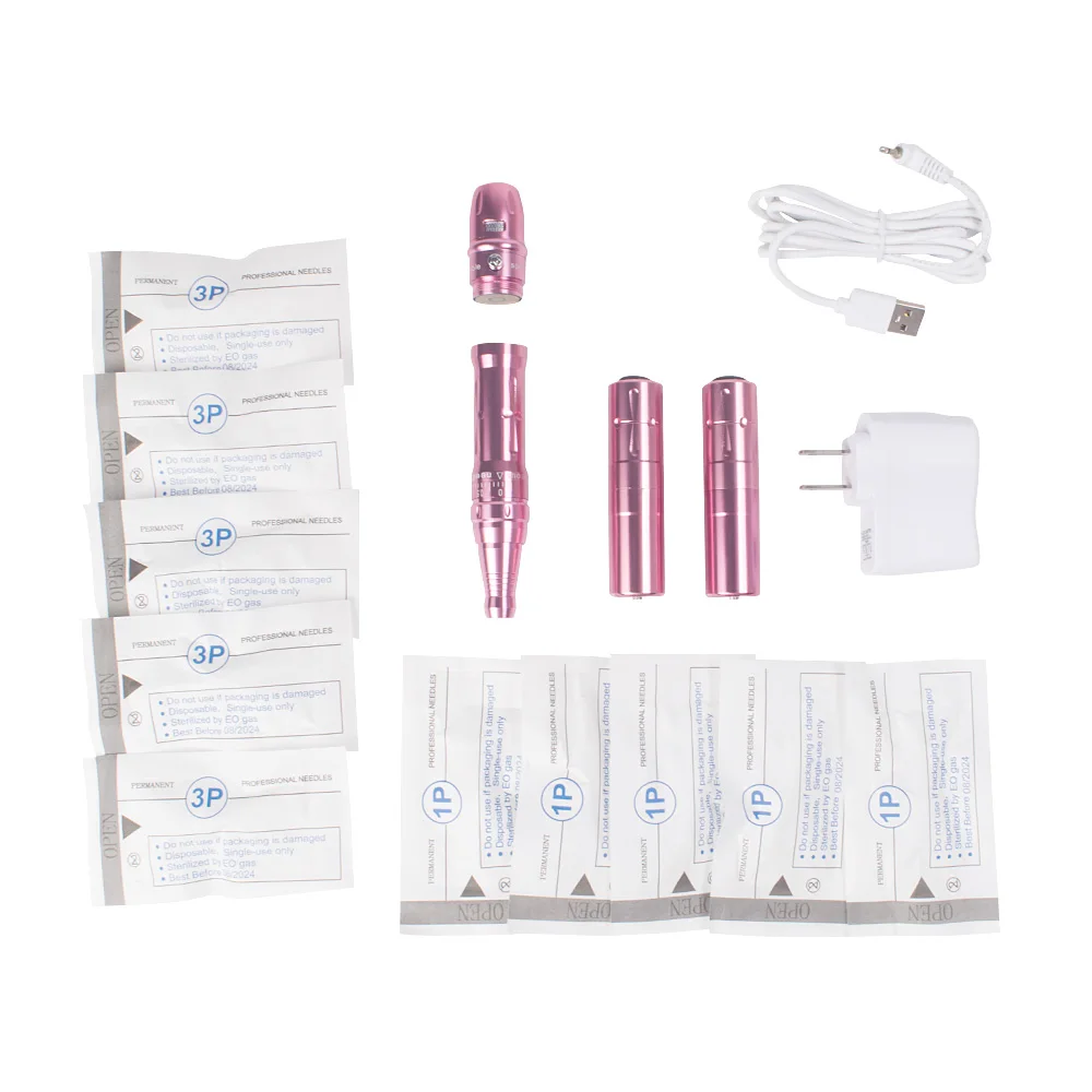 Factory Price OEM  Eyebrow machine with 2pcs Batteries ,Wireless Rotary Microblading Permanent Make up Eyebrow Tattoo Machine