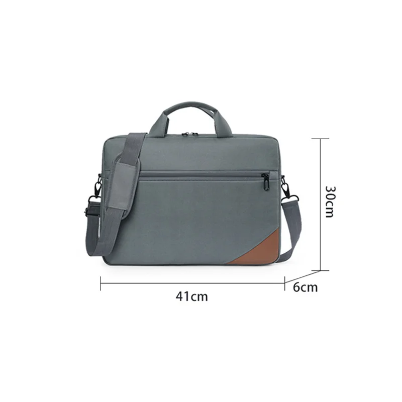 Custom LOGO Wholesale Cheap 15.6 Inch Large Capacity Durable Waterproof Strong Zipper Messenger Laptop Bag