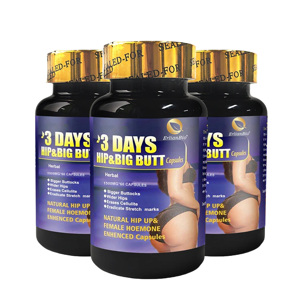 Hot Selling Plump Lift Hips Firming Butt Curve Capsules 100% Natural Butt Enlargement Capsule Vitamin E Enhance Hip Supplement
