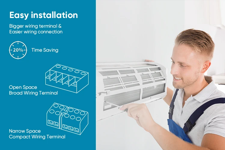 ZERO R410A 9000 12000 BTU Mini Split Air Conditioners 1.5 Ton AC Inverter 220v Wall Mounted Smart Air Conditioner