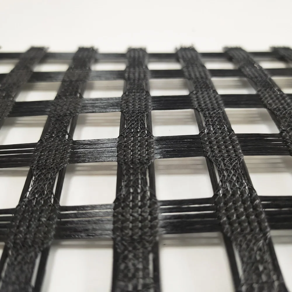 100-100KN 120-120KN Bitumen Coating Road Paving Material Fiberglass Geogrid asphalt reinforcement fiberglass geogrid price