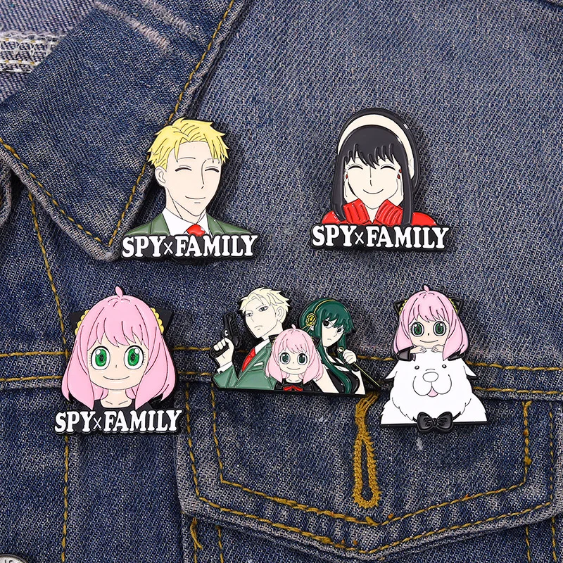 wholesale kawaii Japanese Anime SPY FAMILY Yor Briar Aniya Loid Forger custom clothing accessories badge enamel pin