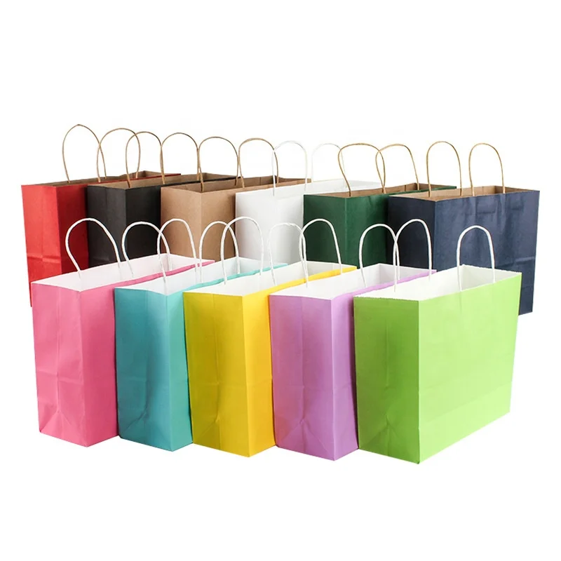 Custom kraft  gift packaging paper bag