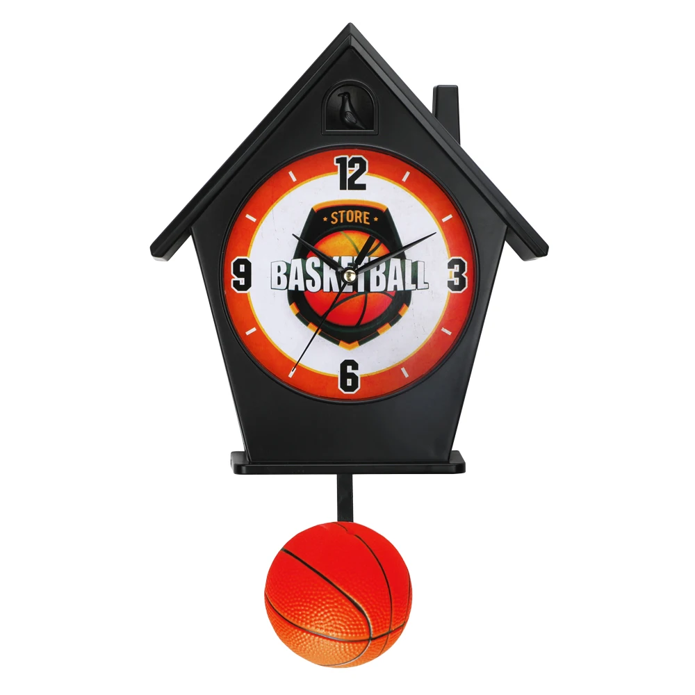 Table clock with bird sounds peacock wall clock decorate small clock