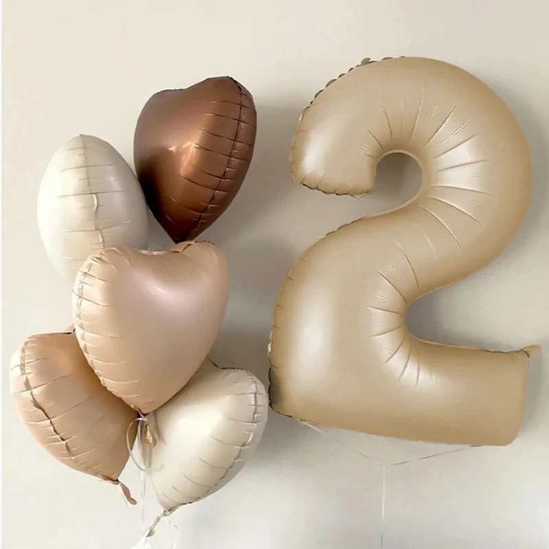 New Arrival 16/32/40 Inch Helium Retro Number Aluminum Foil Balloon For Birthday Party Baby Shower Wedding Decoration Supplies