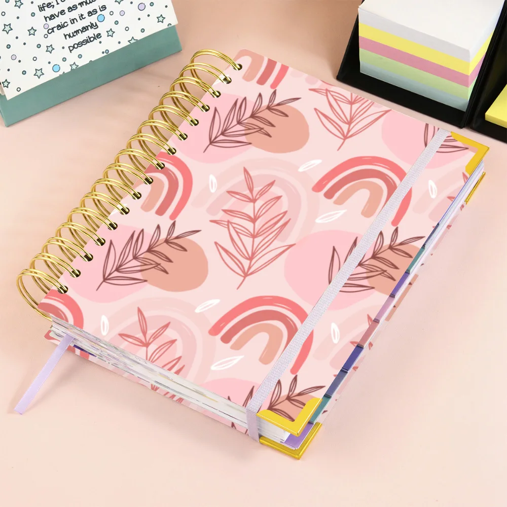 2025 Planner Hardcover Daily Weekly Spiral Undated Goals A5 Planners and Journals Agenda Planner Notebooks