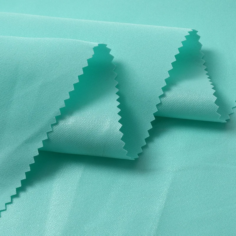 Hot Sale High Quality Waterproof 2/2 Twill 100%Polyester Gabardine Fabric with TPU Coating for Downproof Jacket