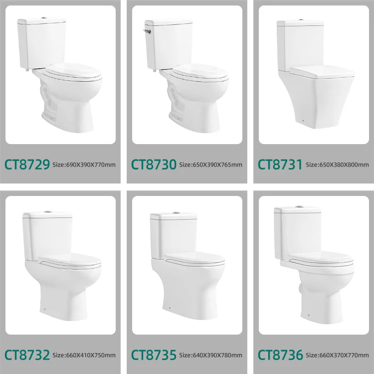 Factory direct sales ceramic toilet molds two piece