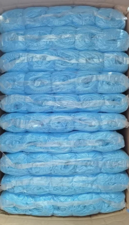 Top Sell Non woven Shoe Cover Rubber Band Nonslip On Sole Dustproof Waterproof Thickening Wear Resistance Disposable Shoe Cover