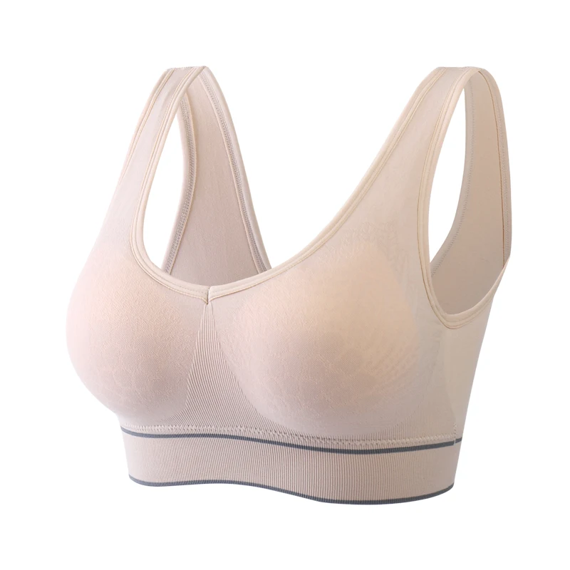 
Swan Wings Cup Breathable Removing Padding Wireless Seamless Crop Tube Top Bra Chest Wrap 
