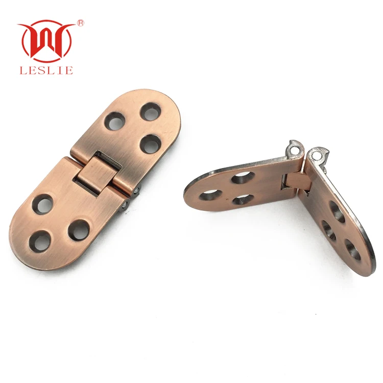 180 Degree Flip Top Hinge Solid Brass Hinge Round with Screws Solid Brass Flap Hinge