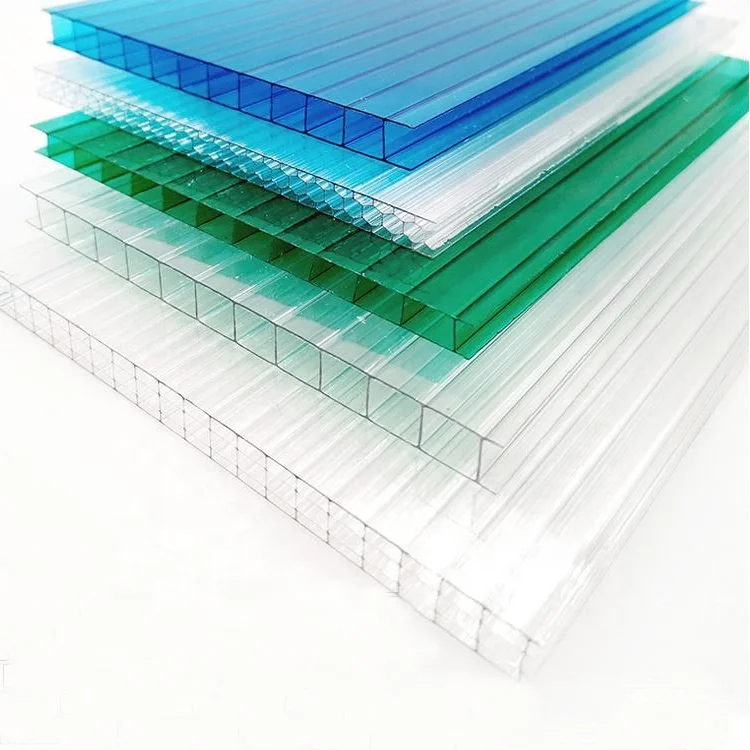 Light Weight Bronze Clear Green Crystal Multi Wall Polycarbonate Hollow Cellular PC Sheet for Greenhouse