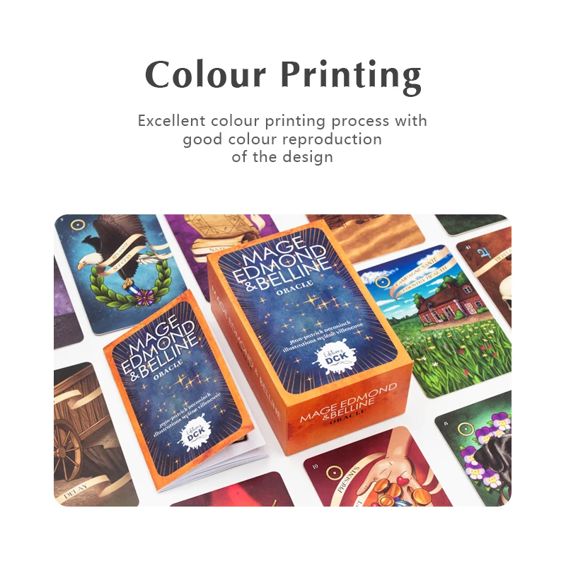 Customized Kids Cardboard Memory oracle Bone Card Print CMYK Kids Learning Picture Card with Box