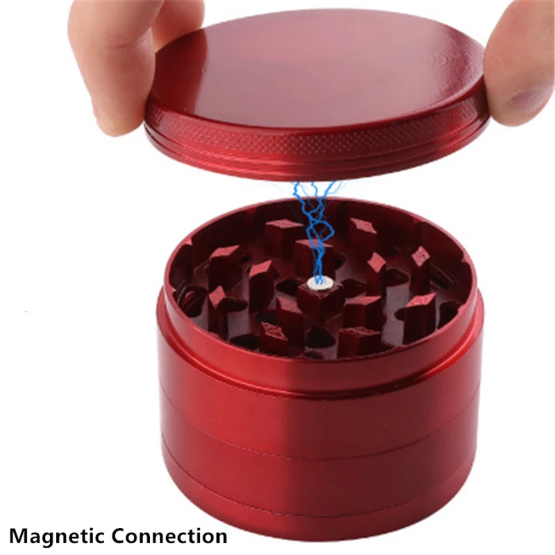 Wholesale OEM/ODM Custom Logo 4 Layer Zinc Alloy Aluminium Rolling Tray Metal Tobacco Weed Herb Grinder