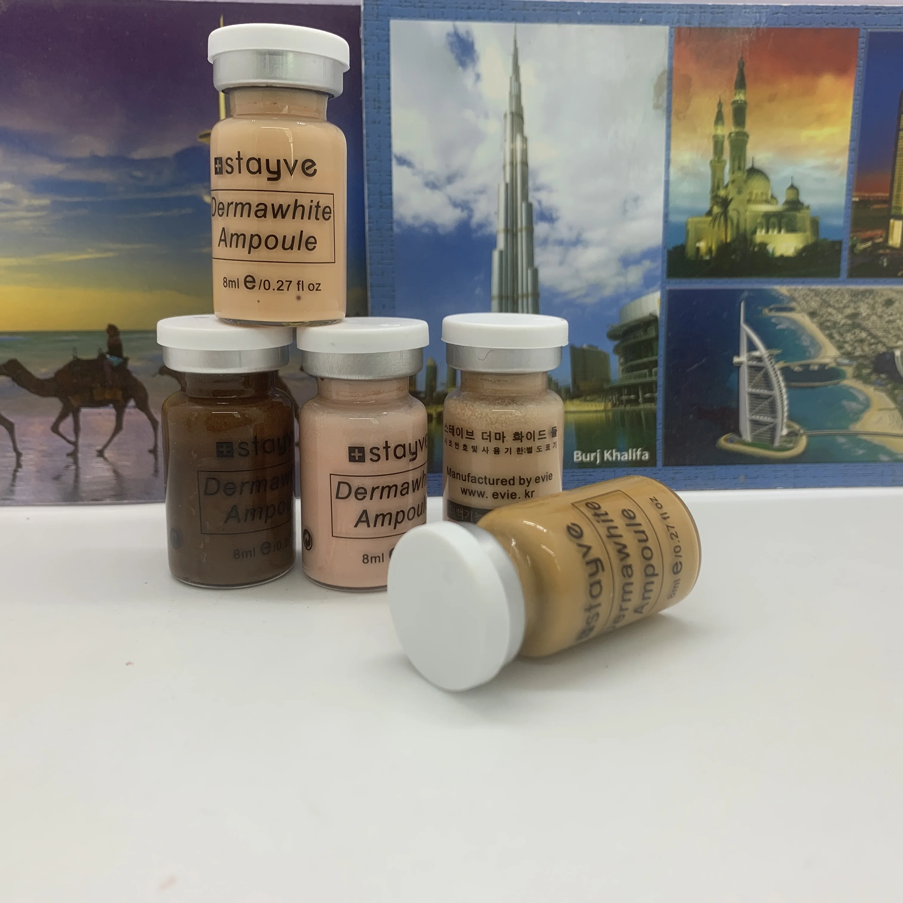 korean derma pen serum kit 8ml x 12 vials stayve bb cream glow white meso serum foundation skin booster kit