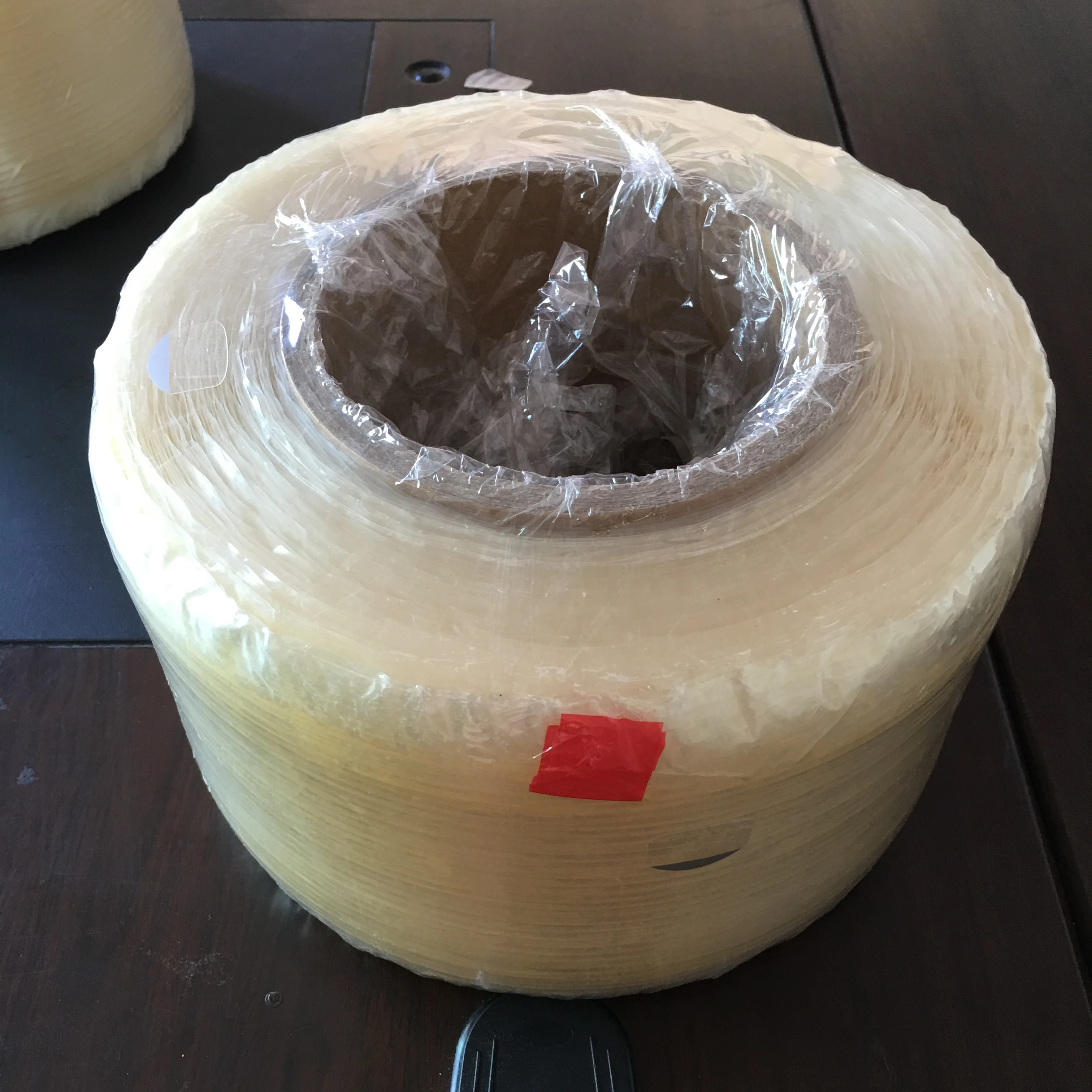 adhesive clear carry handle tape roll 5000m x 25mm for mineral water pack