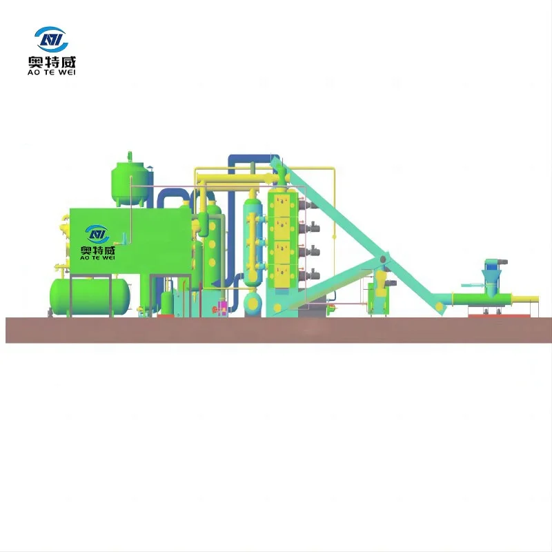 Best service 30/40/50/60/70 TPD  change waste tires/PP/PE/leather/acrylic into oil semi continuous pyrolysis equipment