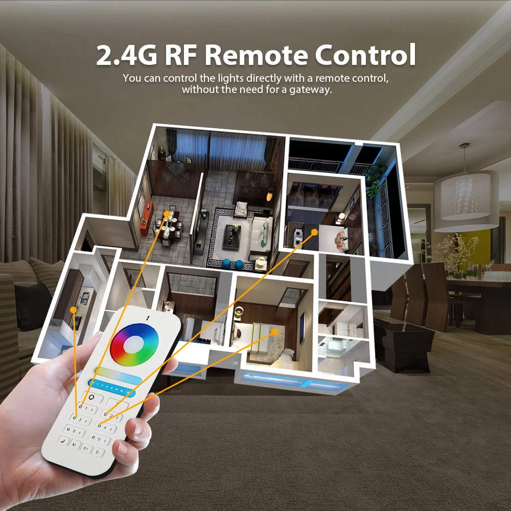 Светодиодная лампа для умного дома RGB управление Conbee II беспроводное светодиодное освещение с регулируемой