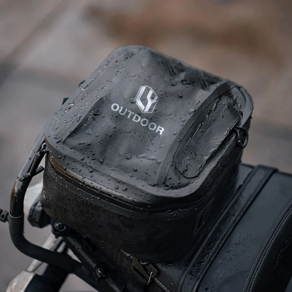 Leyi Custom Logo Bike Accessories Motorcycle Bag,Motorbike Waterproof Durable Tail Motor Bike Box 45L,Motorcycle Helmet Bag Tai