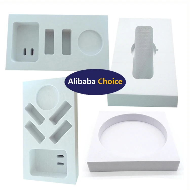2025 Custom die cut Eva foam sheet Good-looking white color cosmetic packaging insert tool case with lid for jewelry gift box