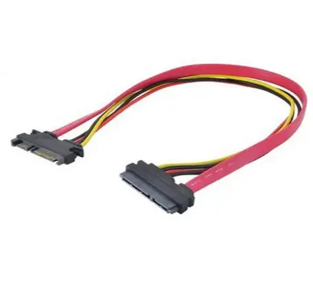 22 Pin 7 + 15 Male to Female Serial ATA SATA Data Power Extension Cable