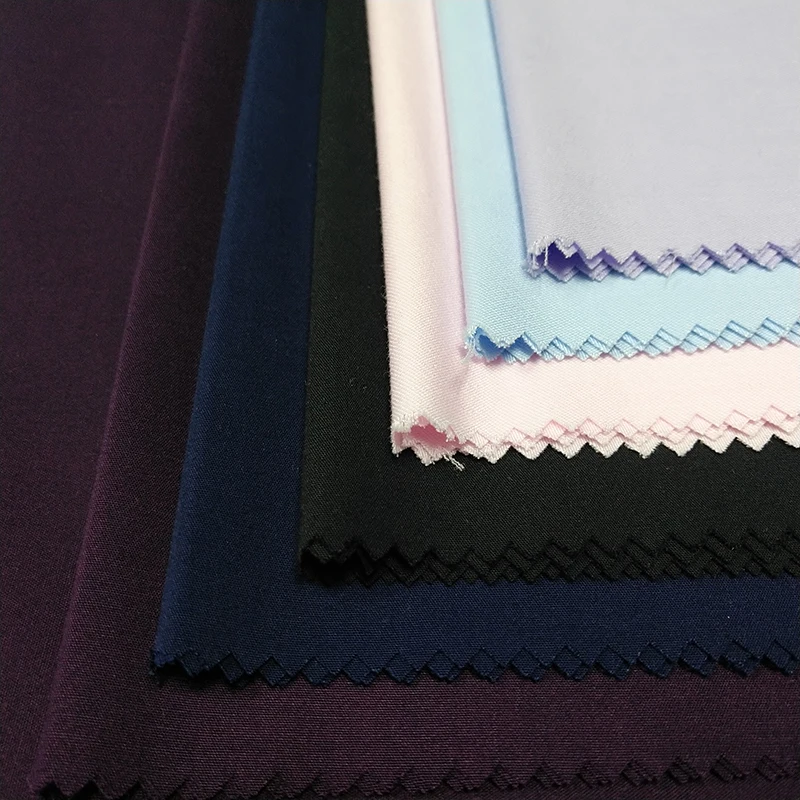 good quality cheap price comfortable woven lightweight organic plain dyed bamboo shirt fabric