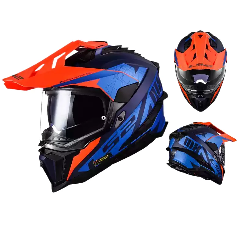 LS2 MX701 Fullface Bicycle Adults Advanced Protection Wholesale Ski Customize For Outdoor Activities Carbon Fiber Helmet