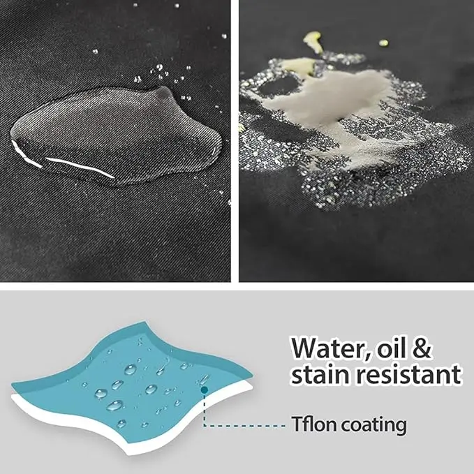 Wholesale Tavern Bakery Chef Waiter Bib 3 Pockets Men Women Dirt Resistant Waterproof Restaurant Aprons