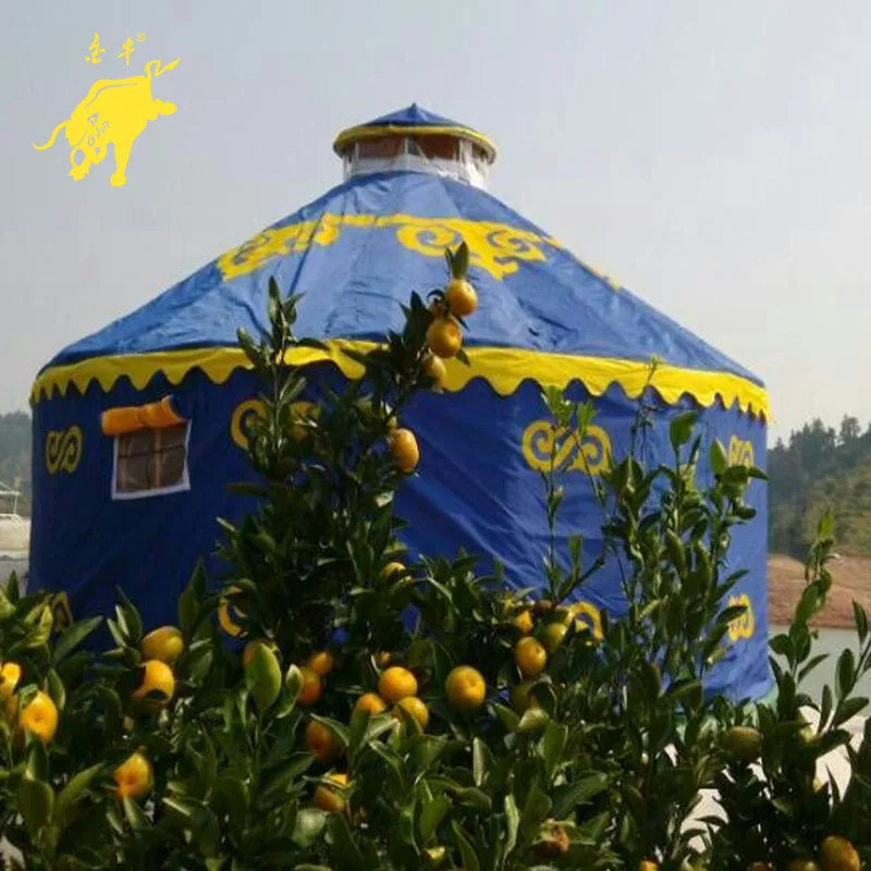 
6M Diameter Four Layers Insulated Mongolian Yurt Anti Epidemic Big Round Tent 