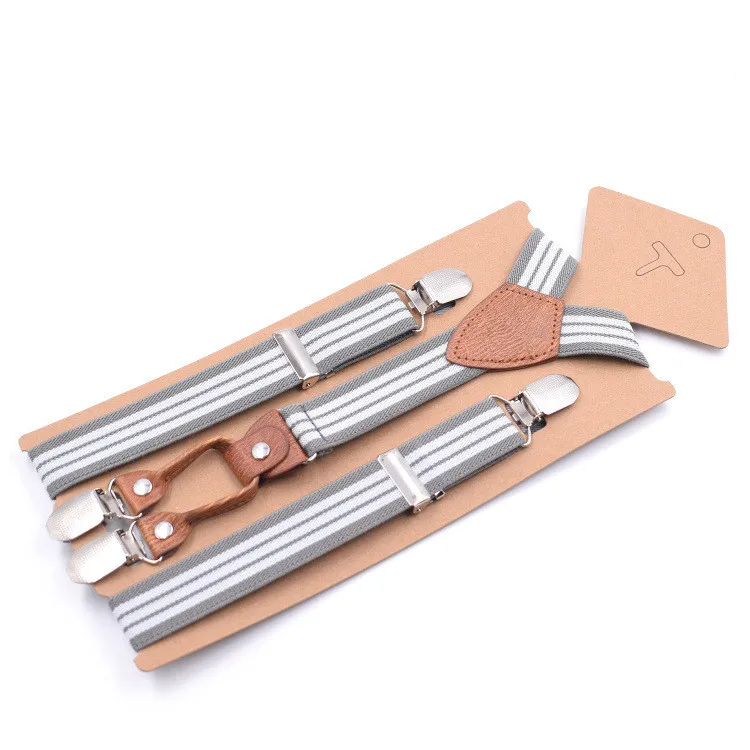 Детские Эластичные подтяжки в полоску