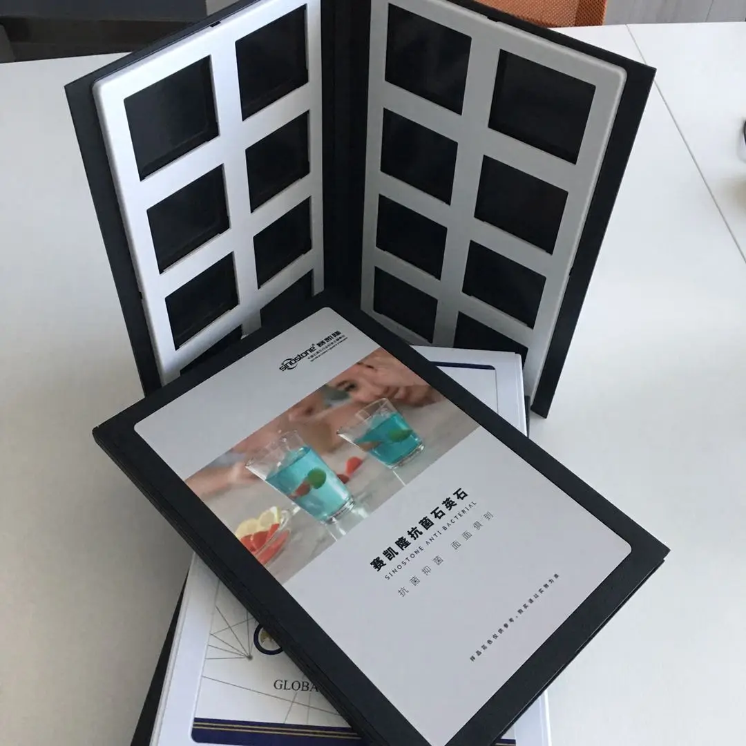 Plastic PVC Marble Tile Sample Binder Quartz Catalog