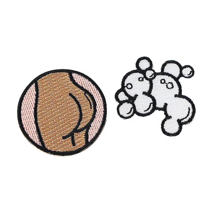 Heat Transfer Custom Gun Robot Patches Embroidery Woven Logo Patches for Hats