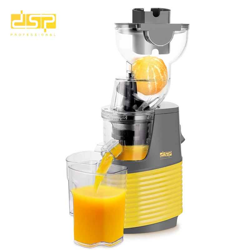 DSP OEM Cold Press Machine Stainless Steel Whole Slow Juicer Electric Vegetables Fruit Big Mouth Slow Juicer Extractor Machine