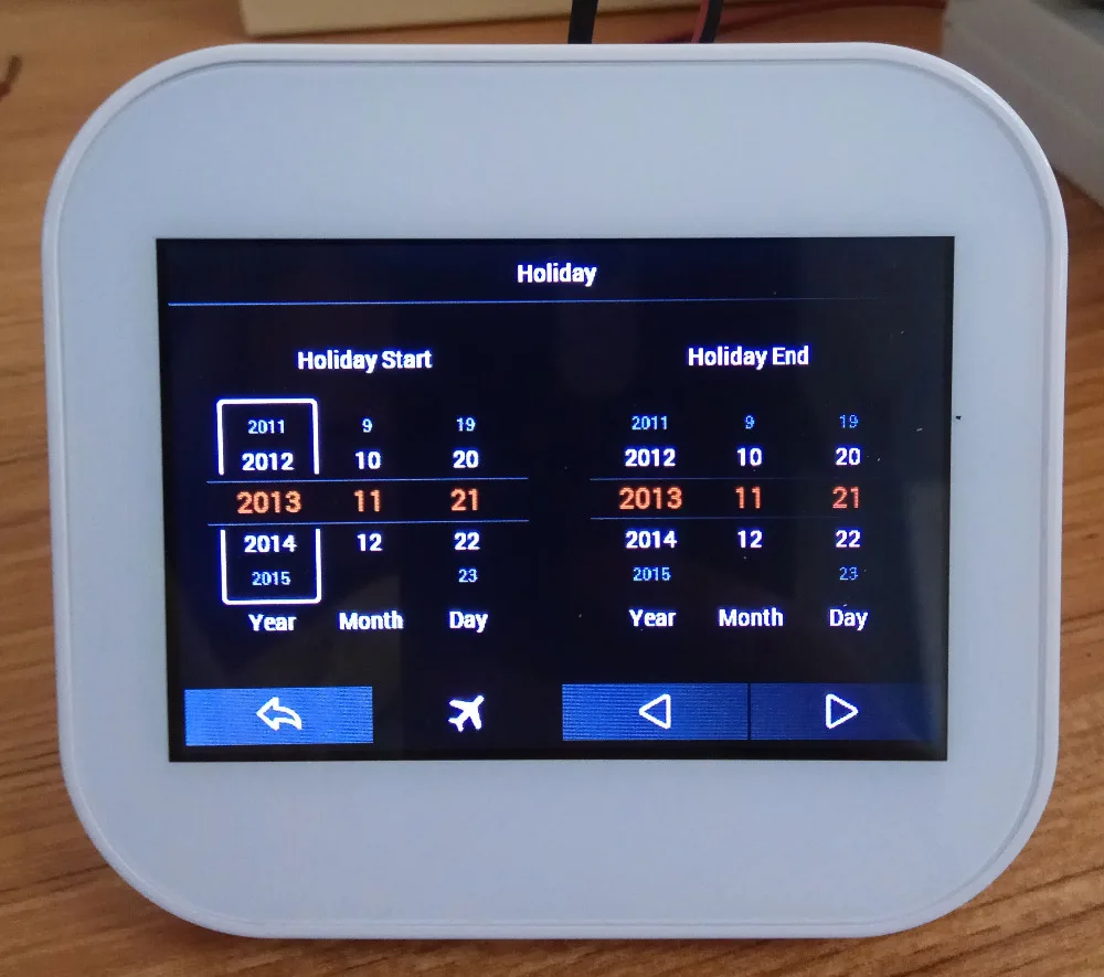 Wifi  APP control Programmable Modbus TCP RS485  room digital FCU Modulating valve 4 pipe thermostat
