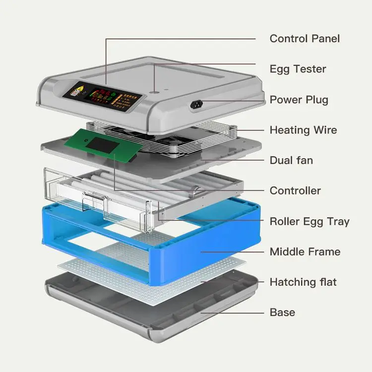 Drawer Design Temperature Humidity Control 448 Eggs Automatic Incubator for Chicken Birds