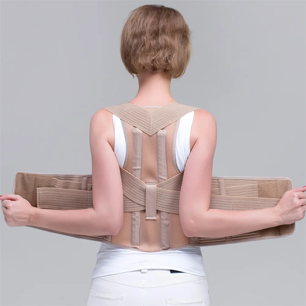 Women ADJUSTABLE POSTURE BACK CORRECTOR BRACE LUMBAR BACK BELT POSTURE  SUPPORT