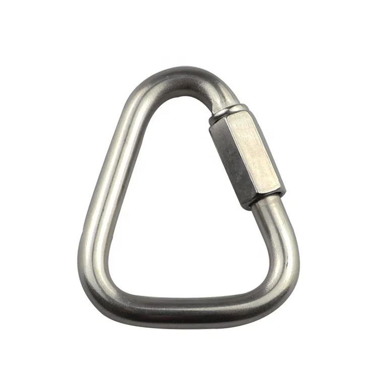 304 Stainless Steel Chain Link Triangle Ring Connecting Link Ring with Self Locking