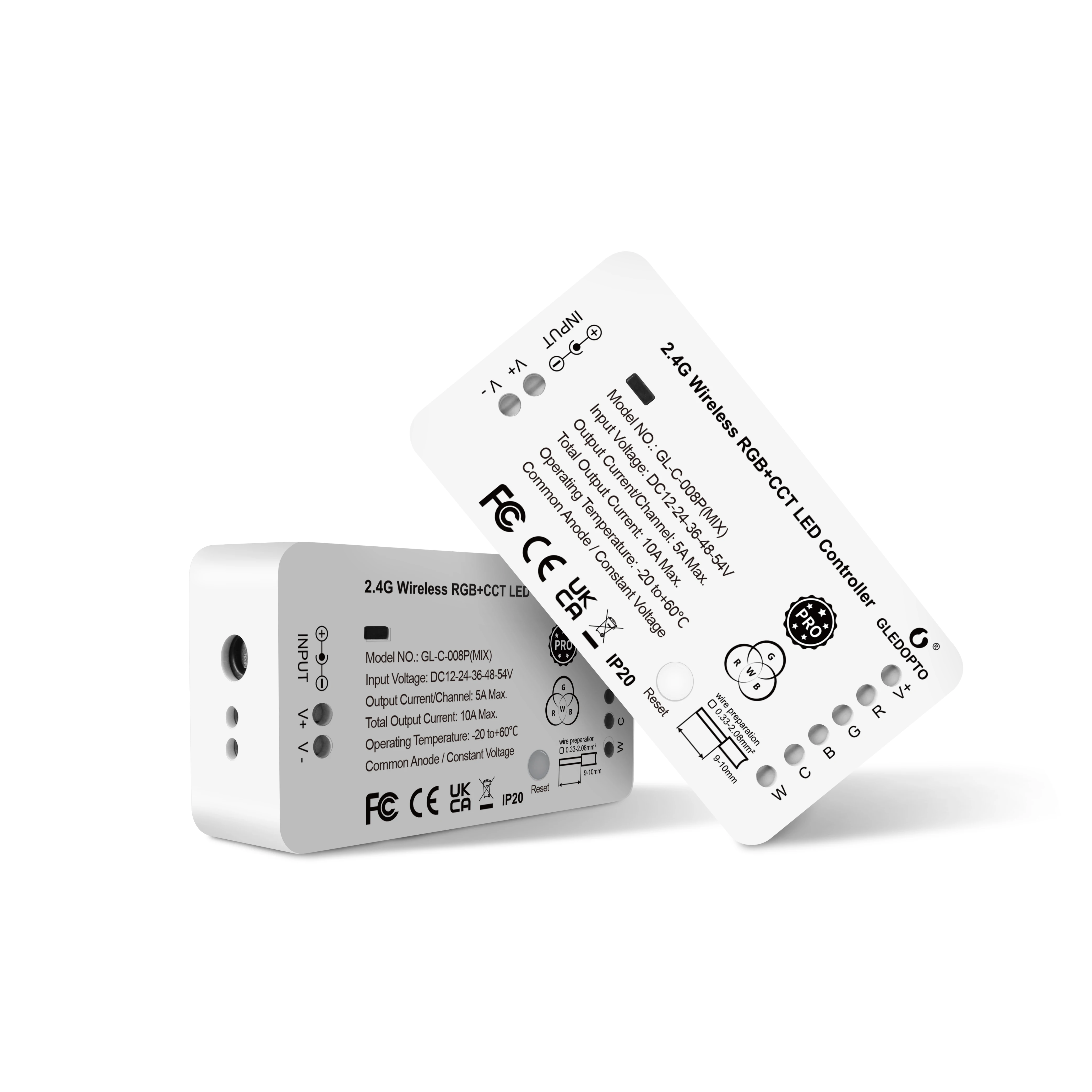 ZigBee RGB + CCT светодиодные полосы контроллер микс и двойной белый цвет контролируемый в то же время регулирование цветовой температуры