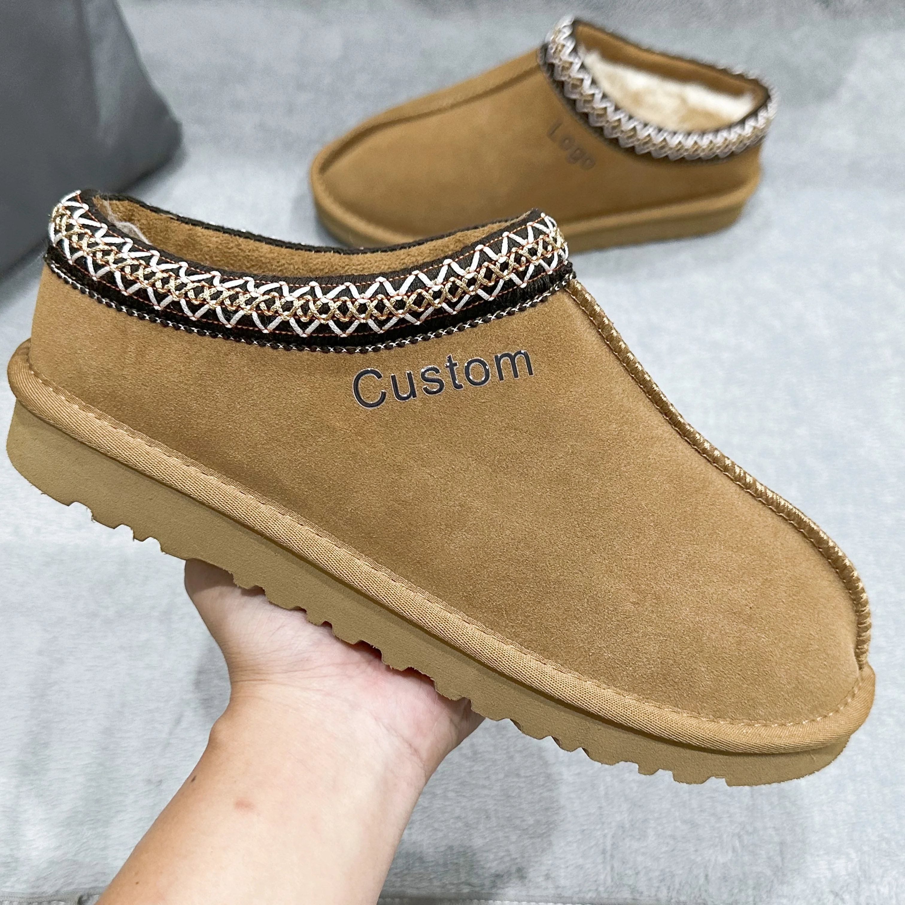 Custom 2025 Ugly Australia Fur Wool Sheepskin Genuine Leather Tasman Slippers Snow UG Boots Shoes For Women