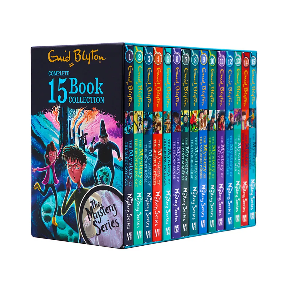 15 books/set The Mystery Series English Picture Books  Early Childhood words learning gift For kids