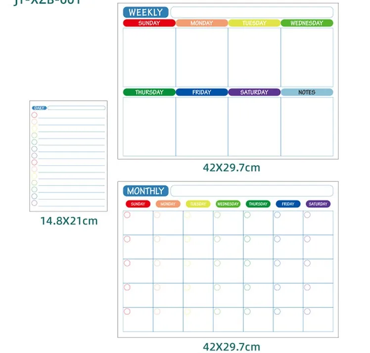 Календарь на холодильник, магнитный сухой стираемый календарь, доска, календарь для холодильника, планировщик, домашний декор