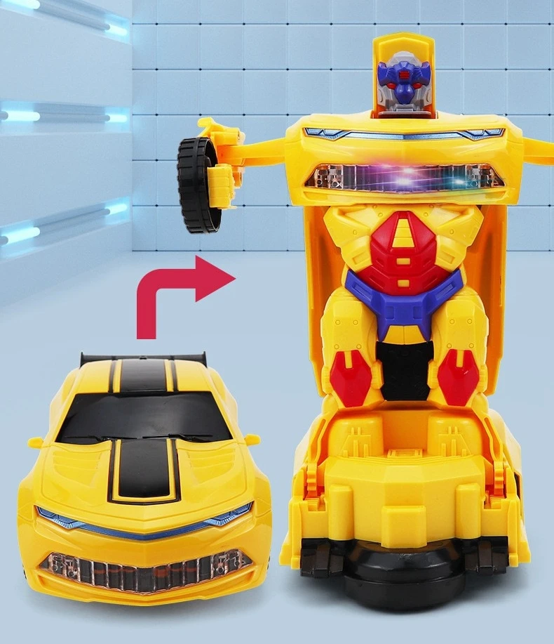 2 in 1 Toddler Best Birthday Gift RC Car Deformation Robot Toy Control Car Transforming Car for Boys