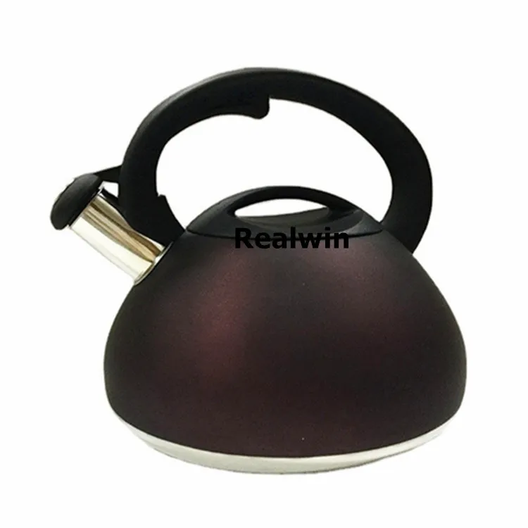 Realwin New Design Granite Marble Color Painting Stainless Steel Whistling Tea Pot Whistle Kettle