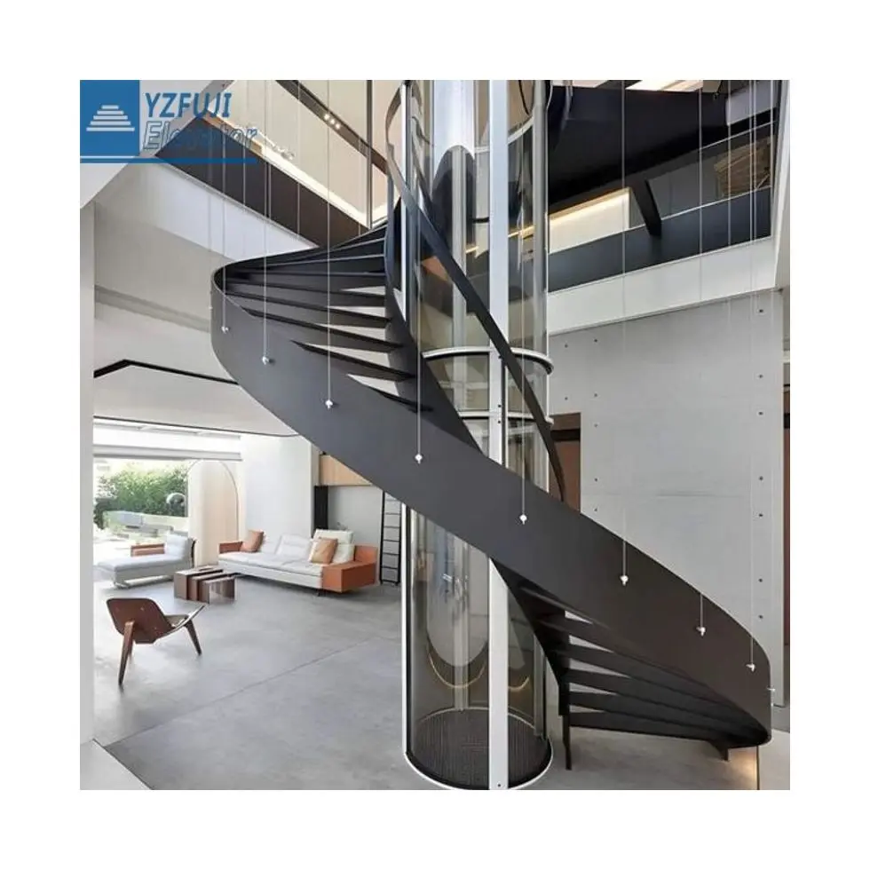 Fuji elevator Home circular high-end customized 360 degrees without dead ends villa elevator