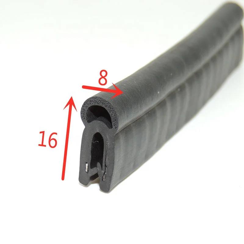 Door cabinet crash-proof epdm rubber and plastic sound insulation strip